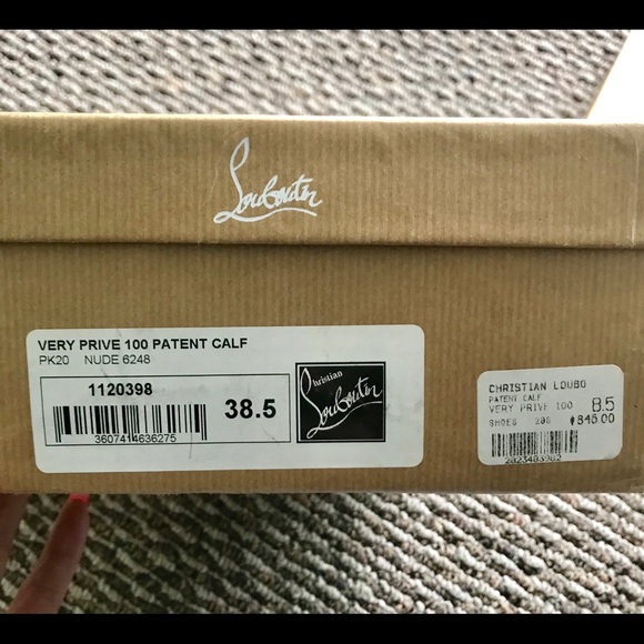 ❌Sold❌ Christian Louboutin Prive 100 Patent - Picture 7 of 8